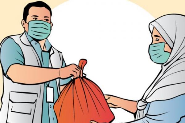 Ilustrasi paket bantuan 